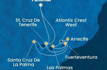 Portugalsko, Španělsko z Funchalu na lodi Costa Pacifica