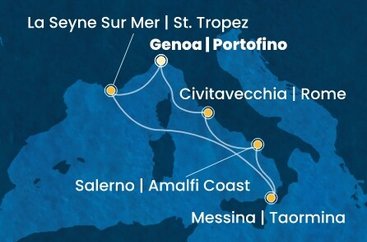 Itálie, Francie z Janova na lodi Costa Fascinosa