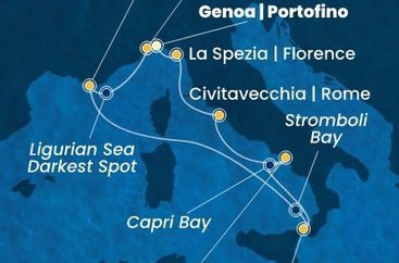 Itálie, Francie z Janova na lodi Costa Fascinosa