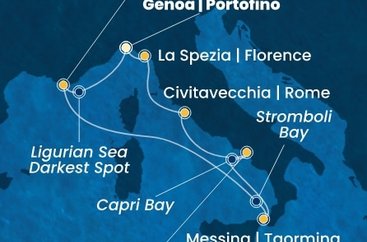 Itálie, Francie z Janova na lodi Costa Fascinosa