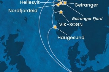 Německo, Norsko z Hamburku na lodi Costa Favolosa