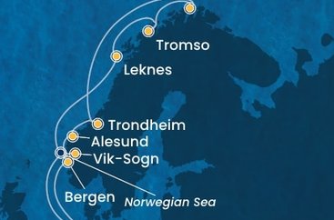 Německo, Norsko z Hamburku na lodi Costa Favolosa