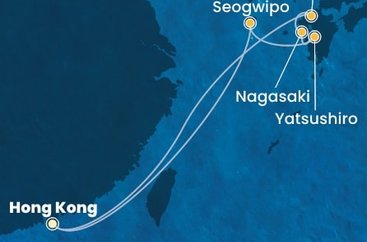 Čína, Japonsko, Jižní Korea z Hong Kongu na lodi Costa Serena