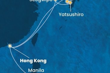 Čína, Japonsko, Jižní Korea, Filipíny z Hong Kongu na lodi Costa Serena