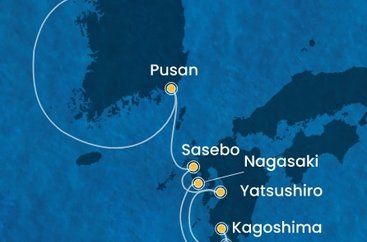 Jižní Korea, Japonsko,  ze Soulu na lodi Costa Serena