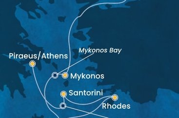 Turecko, Řecko z Istanbulu na lodi Costa Fortuna