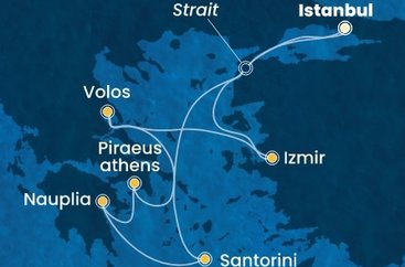 Turecko, Řecko z Istanbulu na lodi Costa Pacifica