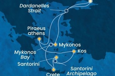 Turecko, Řecko z Istanbulu na lodi Costa Pacifica