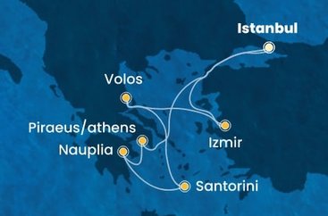 Turecko, Řecko z Istanbulu na lodi Costa Pacifica