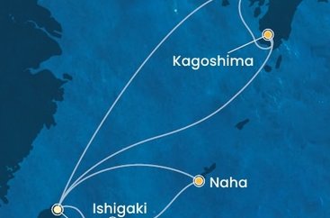 Tchaj-wan, Japonsko z Keelungu (Taipeje) na lodi Costa Serena