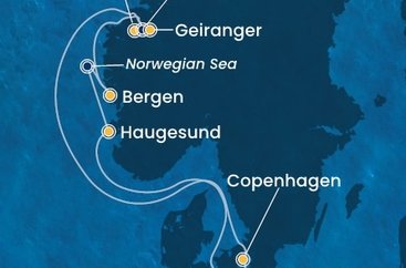 Německo, Dánsko, Norsko z Kielu na lodi Costa Diadema Německo, Dánsko, Norsko z Kielu na lodi Costa Diadema