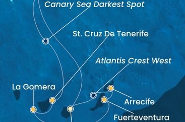 Španělsko, Portugalsko, La Gomera z Las Palmas na lodi Costa Fortuna