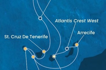 Španělsko, Portugalsko, La Gomera z Las Palmas na lodi Costa Fortuna