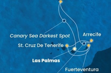 Španělsko, Portugalsko z Las Palmas na lodi Costa Smeralda