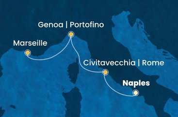 Itálie, Francie z Neapole na lodi Costa Toscana