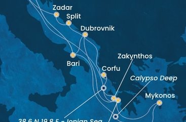 Itálie, Chorvatsko, Řecko na lodi Costa Deliziosa
