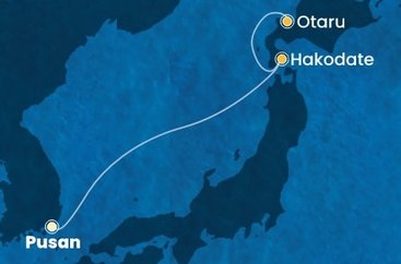 Jižní Korea, Japonsko na lodi Costa Serena