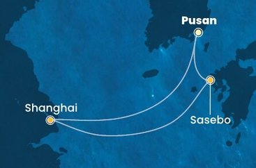 Jižní Korea, Čína, Japonsko na lodi Costa Serena