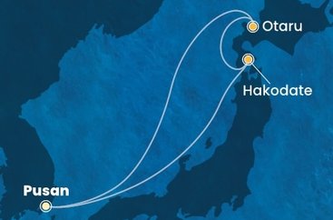 Jižní Korea, Japonsko na lodi Costa Serena