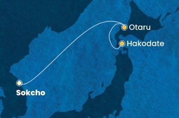 Jižní Korea, Japonsko ze Sokcha na lodi Costa Serena