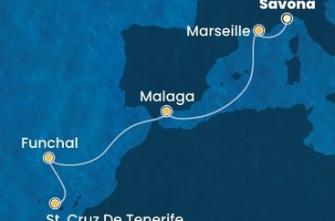 Itálie, Francie, Španělsko, Portugalsko ze Savony na lodi Costa Fascinosa Itálie, Francie, Španělsko, Portugalsko ze Savony na lodi Costa Fascinosa