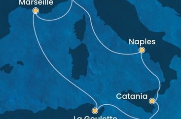 Itálie, Francie, Tunisko, Malta ze Savony na lodi Costa Fascinosa