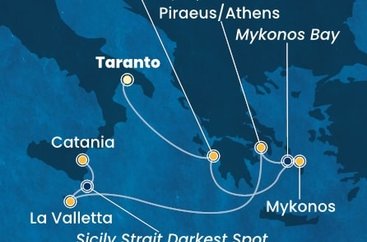 Itálie, Řecko, Malta na lodi Costa Fascinosa