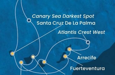 Španělsko, , Portugalsko z Tenerife na lodi Costa Fortuna