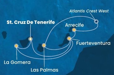 Španělsko, La Gomera z Tenerife na lodi Costa Pacifica