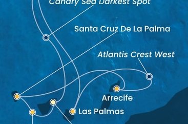 Španělsko, La Gomera, Portugalsko z Tenerife na lodi Costa Pacifica