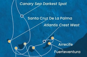 Španělsko, La Gomera, Portugalsko z Tenerife na lodi Costa Fortuna