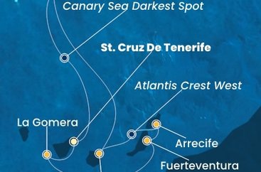 Španělsko, La Gomera, Portugalsko z Tenerife na lodi Costa Fortuna