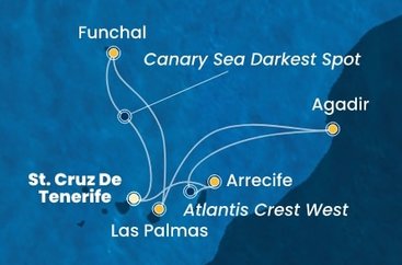 Španělsko, Maroko, Portugalsko z Tenerife na lodi Costa Fortuna