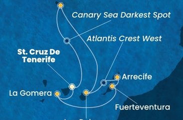 Španělsko, La Gomera, Portugalsko z Tenerife na lodi Costa Fortuna