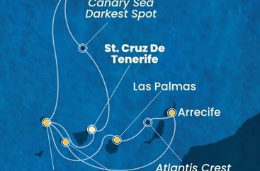 Španělsko, La Gomera, Portugalsko z Tenerife na lodi Costa Fortuna