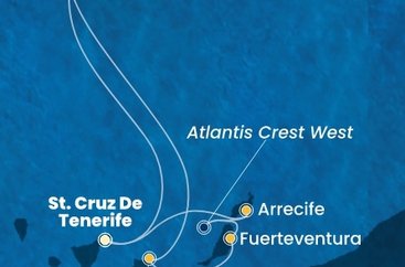 Španělsko, Portugalsko z Tenerife na lodi Costa Smeralda