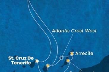 Španělsko, Portugalsko z Tenerife na lodi Costa Smeralda