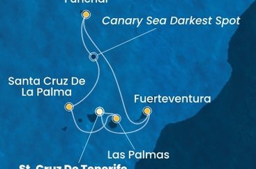 Španělsko, Portugalsko z Tenerife na lodi Costa Smeralda