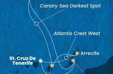 Španělsko, Portugalsko z Tenerife na lodi Costa Smeralda