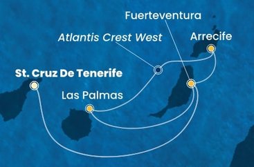 Španělsko z Tenerife na lodi Costa Smeralda