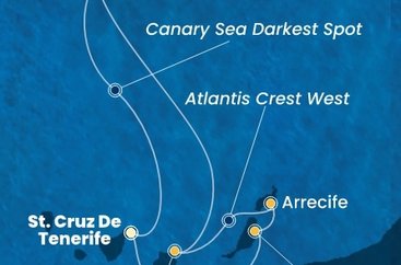 Španělsko, Portugalsko z Tenerife na lodi Costa Smeralda