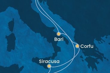Itálie, Řecko, Malta na lodi Costa Deliziosa