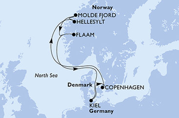 Norskými fjordy na lodi MSC Euribia
