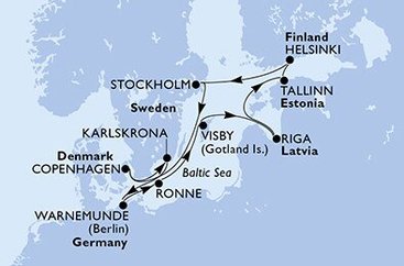 Pobaltím a Skandinávií na lodi MSC Poesia