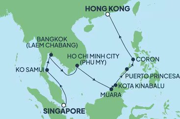 Poklady jihovýchodní Asie na Norwegian Jade