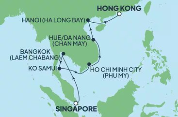 Poklady jihovýchodní Asie na Norwegian Jade