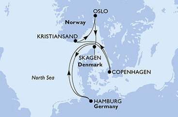 Severské panorama s velkým finále v Hamburku na MSC Preziosa Severské panorama s velkým finále v Hamburku na MSC Preziosa