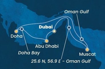 Plavba po Perském zálivu na Costa Smeralda