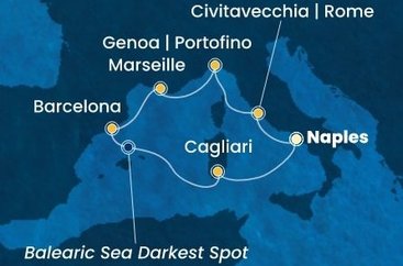 Z Neapole do Barcelony a zpět na Costa Smeralda