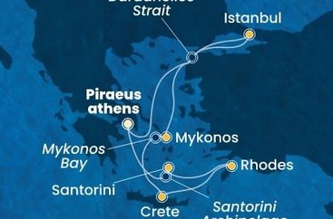 Od Athén k Istanbulu na Costa Pacifica